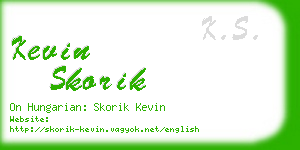 kevin skorik business card